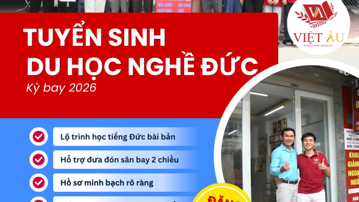 TUYỂN SINH DU HỌC NGHỀ ĐỨC – LỘ TRÌNH VỮNG CHẮC, CƠ HỘI ĐỊNH CƯ RỘNG MỞ