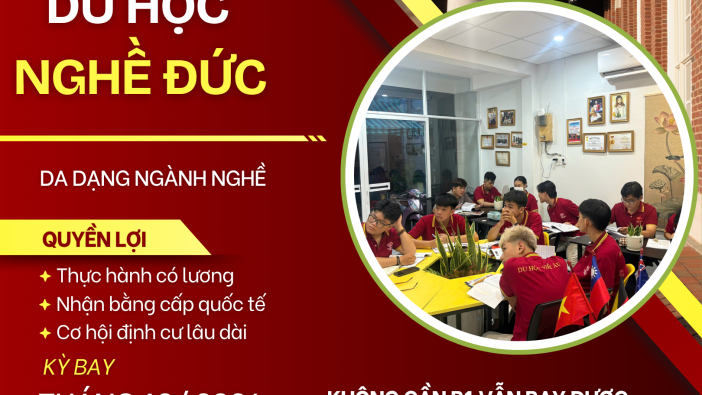 TUYỂN SINH DU HỌC NGHỀ ĐỨC KỲ BAY 10/2026