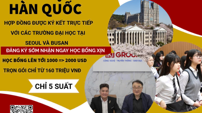 ✈️ DU HỌC HÀN QUỐC 2025 – SĂN HỌC BỔNG 1.000 – 2.000 USD DỄ DÀNG!