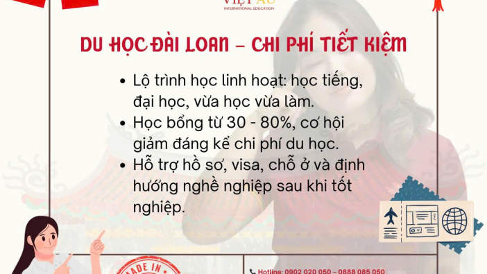  Du học Đài Loan – Chi phí tiết kiệm
