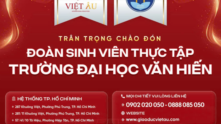 Công Ty TNHH Giáo Dục Quốc Tế Việt Âu  trân trọng chào đón Đoàn sinh viên thực tập từ Trường Đại học Văn Hiến.