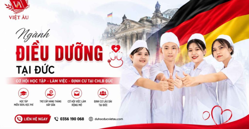 NGÀNH ĐIỀU DƯỠNG ĐỨC 2026: NHU CẦU TUYỂN DỤNG, LƯƠNG KHỞI ĐIỂM, LỘ TRÌNH ĐỊNH CƯ