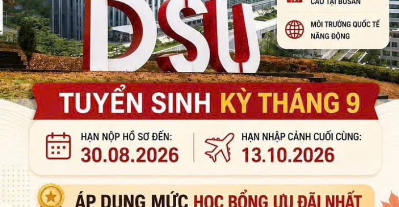 DU HỌC HÀN QUỐC: THÔNG BÁO TUYỂN SINH D4-1 & D2 VIỆT ÂU
