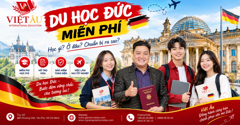 Du Học Đức Miễn Phí | Điều kiện, chi phí, hồ sơ 2026