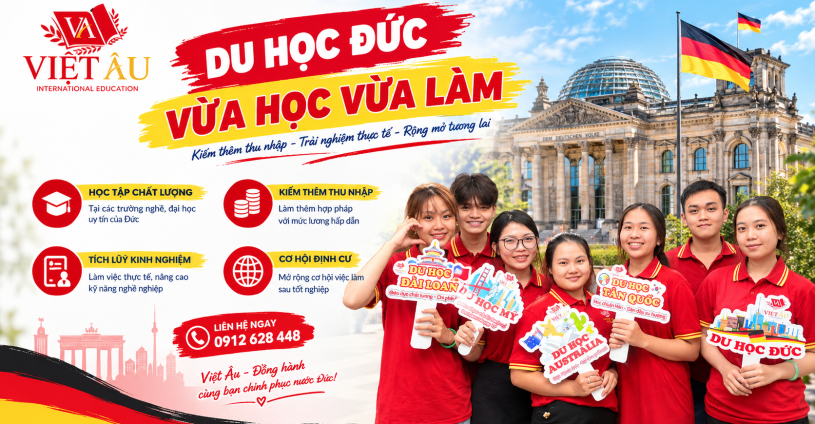 Du Học Đức Vừa Học Vừa Làm | Điều kiện, chi phí, hồ sơ 2026
