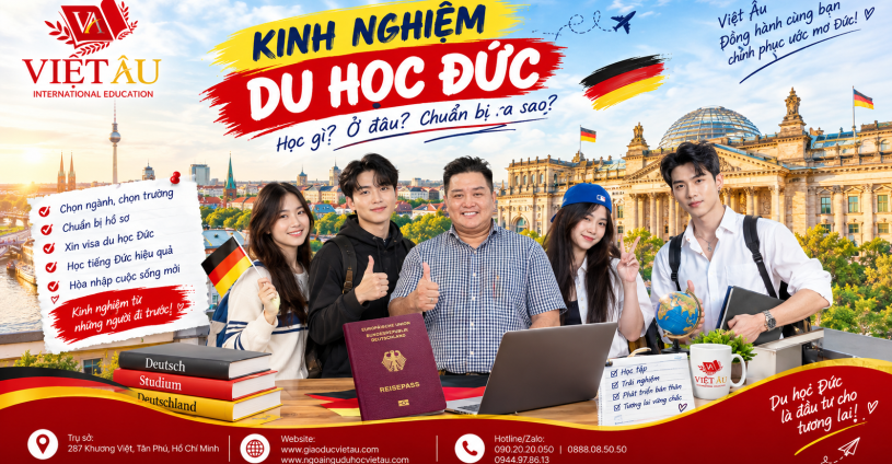 Kinh nghiệm du học Đức 2026: Những điều cần biết trước khi lên đường