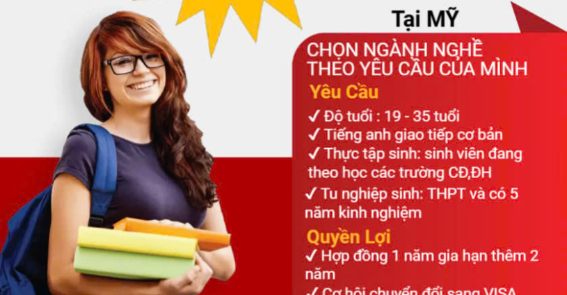 CƠ HỘI VÀNG ĐẾN M.Ỹ VỚI VI.SA J1 - THỰC TẬP SINH & TU NGHIỆP SINH 
