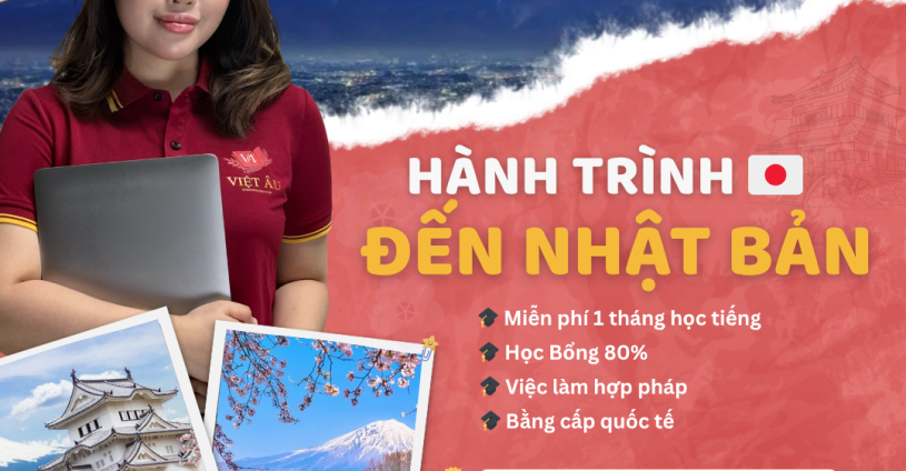 ✨ DU HỌC NHẬT BẢN – BẮT ĐẦU HÀNH TRÌNH CÙNG VIỆT ÂU!