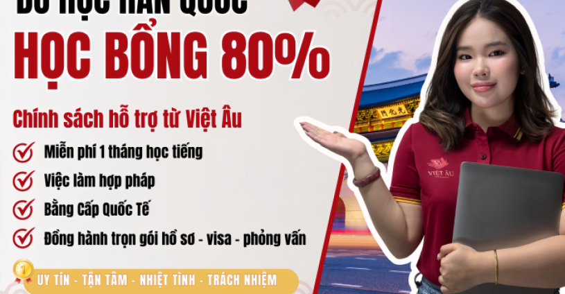✨ DU HỌC HÀN QUỐC - HỌC BỔNG 80%