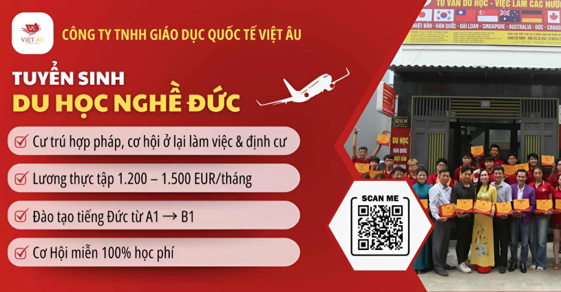 DU HỌC NGHỀ ĐỨC 2025 – CƠ HỘI VÀNG HỌC TẬP, LÀM VIỆC & ĐỊNH CƯ TẠI CHÂU ÂU