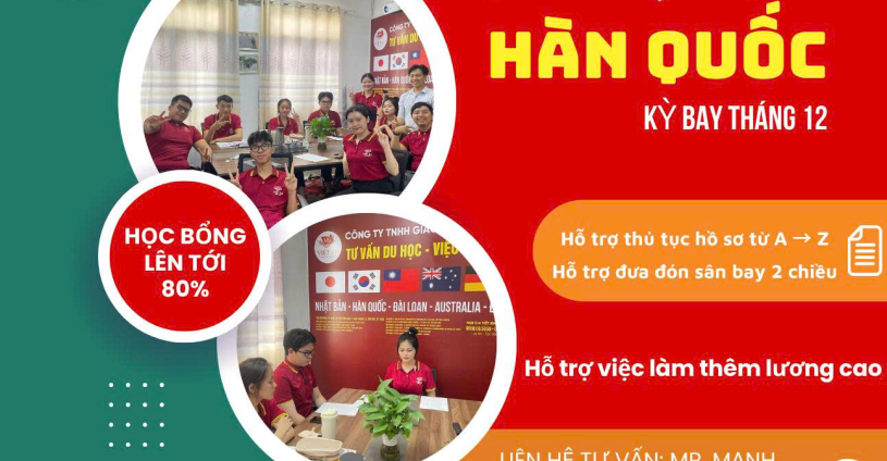 TUYỂN SINH DU HỌC HÀN QUỐC ƯU ĐÃI CỰC LỚN CHO CÁC BẠN HỌC VIÊN 2K7
