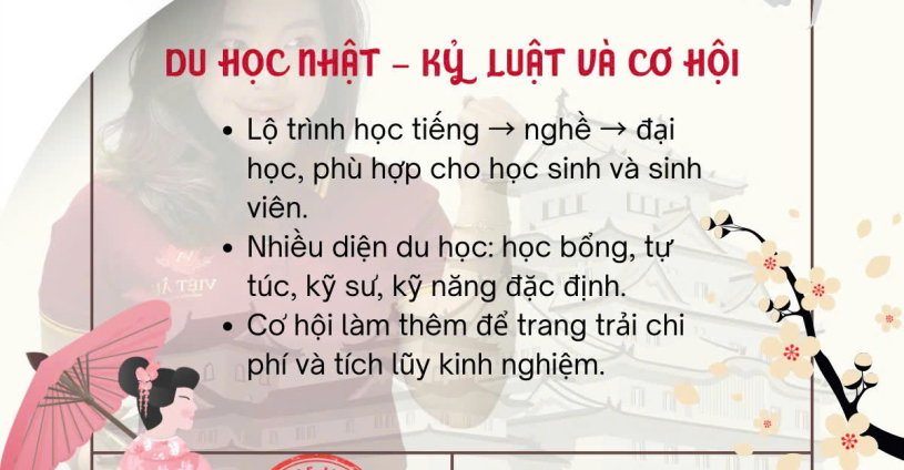  🌸 Du học Nhật Bản – Kỷ luật & Cơ hội 🌸