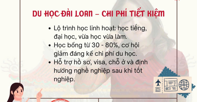  Du học Đài Loan – Chi phí tiết kiệm