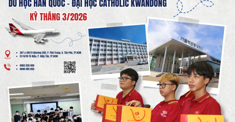 🎓DU HỌC HÀN QUỐC - ĐH CATHOLIC KWANGDONG KỲ THÁNG 3/2026🎓